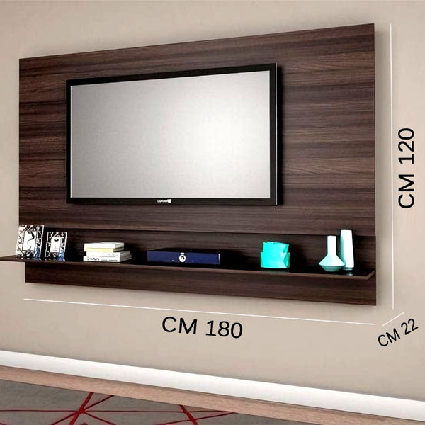 TV unit 120 x 180 cm - wooden brown - WS1146
