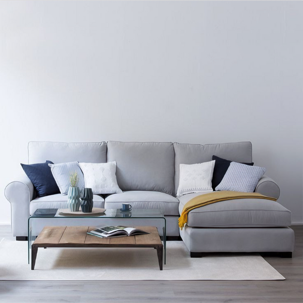 L-shaped corner 2 pieces 170x270 cm - Grey - Km 209 