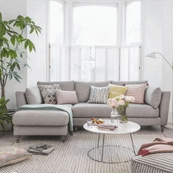 L-shaped corner 2 pieces 180x260 cm - Grey - Km 210 