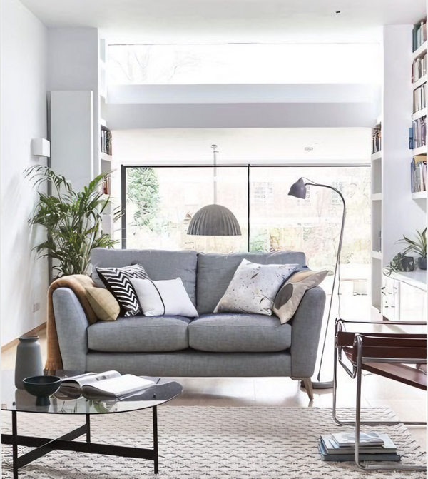 Beech wood sofa 85x160 cm - Grey - Km 235