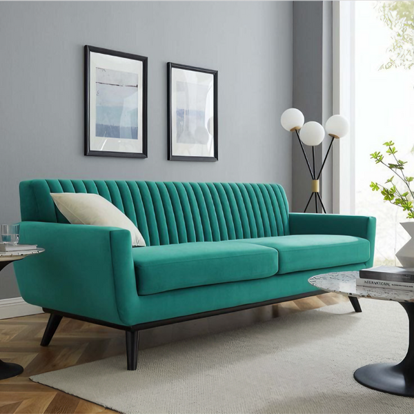 Beech Wood Sofa 75x180 cm - Mint Green - Km274