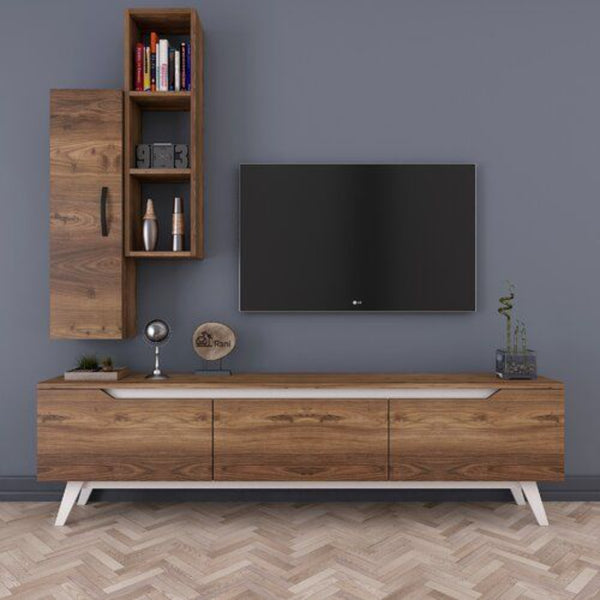 TV Unit 50x160 cm - White Brown - MK.A098