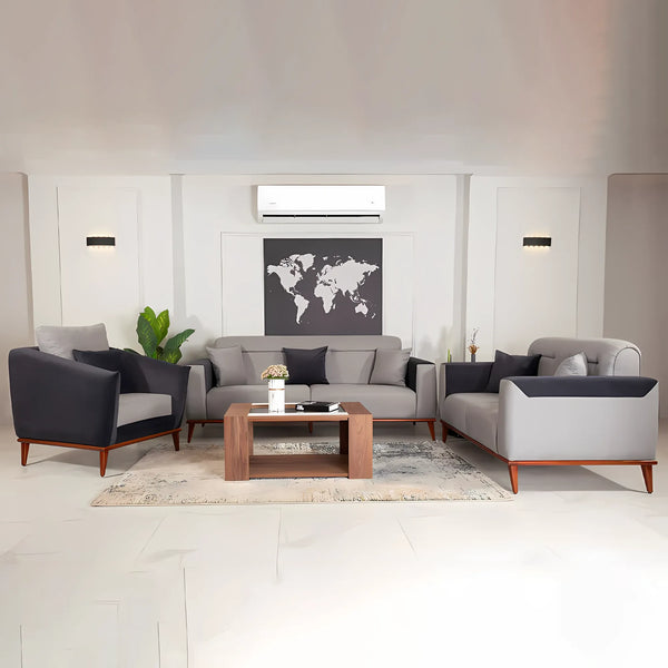 Pyramid sofa set of 3 pieces - cashmere - BEDL14 