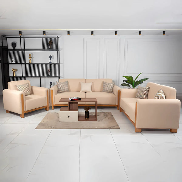 Pyramid sofa set of 3 pieces - cashmere - BEDL14 