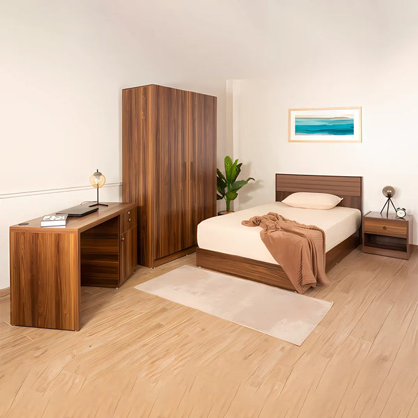 White and Wooden Bedroom - MR3 