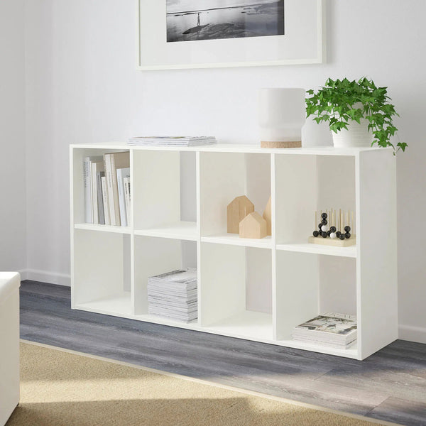 مكتبة متعددة الأرفف 140×30 سم - ابيض - BKS019