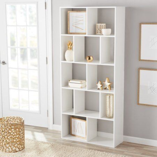 مكتبة متعددة الأرفف 80×30 سم - ابيض - BKS020