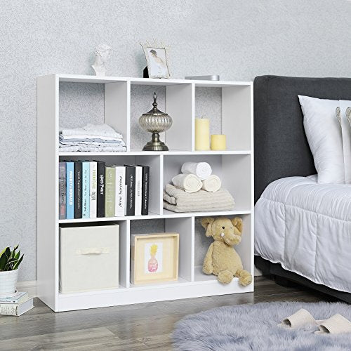 مكتبة متعددة الأرفف 120×30 سم - ابيض -  BKS05