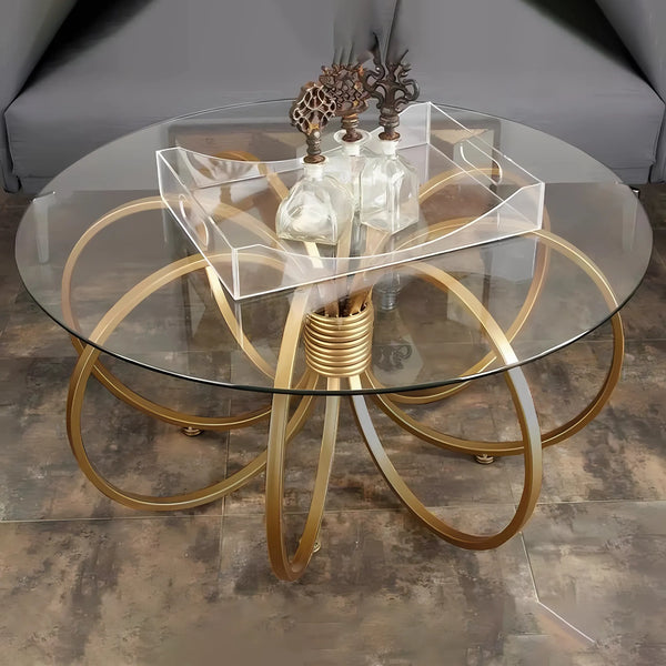 Metal coffee table 80 x 45 cm - gold - CT.170