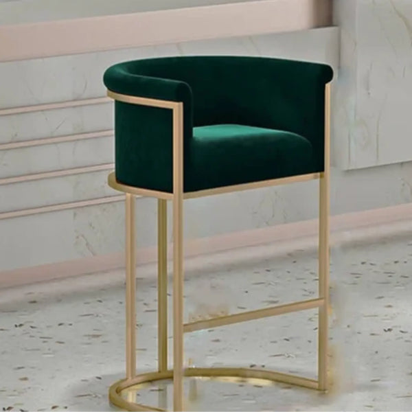 كرسي بار ستيل 55×100 سم - ذهبي اخضر - Chair.17