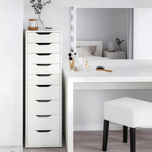 وحدة ادراج 9 درج 40×41 سم - ابيض - DU01