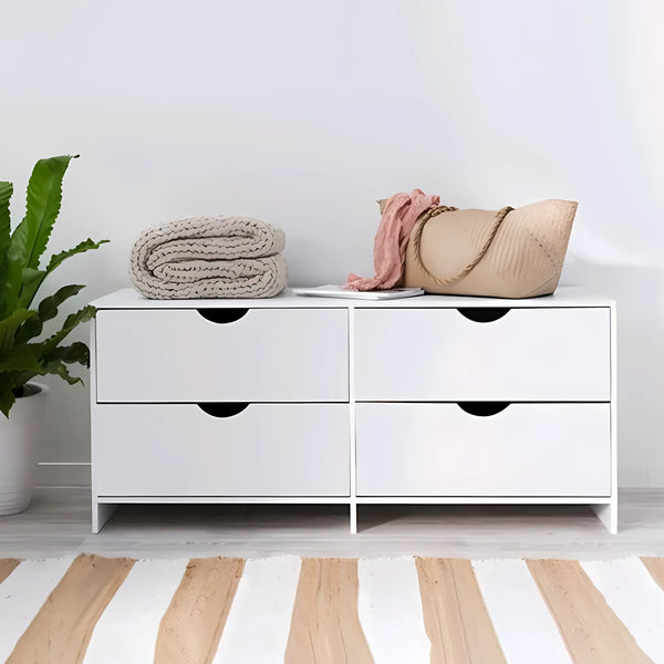 وحدة ادراج 4 درج 40×110 سم - ابيض - DU010