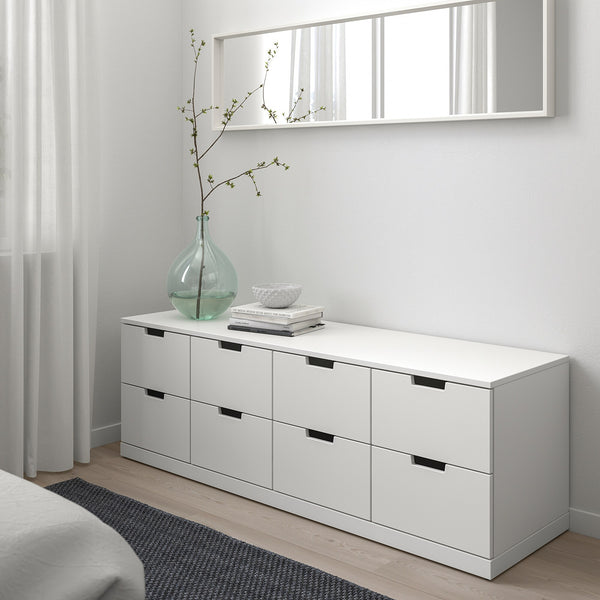 وحدة ادراج 8 درج 42×140 سم - ابيض - DU017