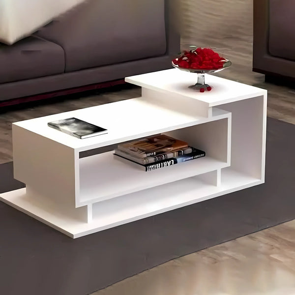 ترابيزة قهوة 80×42 سم - ابيض - MK.A010