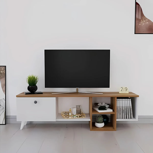 وحدة تليفزيون 45×160 سم - بيج ابيض - MK.A017