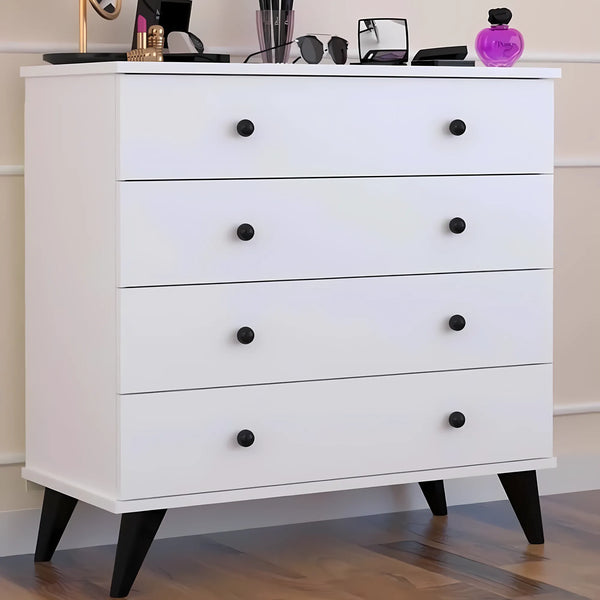وحدة ادراج 4 درج 90×77 سم - ابيض - TOP52