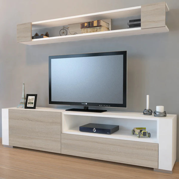 وحدة تليفزيون 40×160 سم - ابيض بيج - TOP78