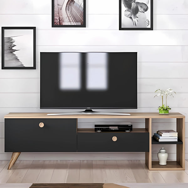 وحدة تليفزيون 45×160 سم - بيج اسود - MK.A018