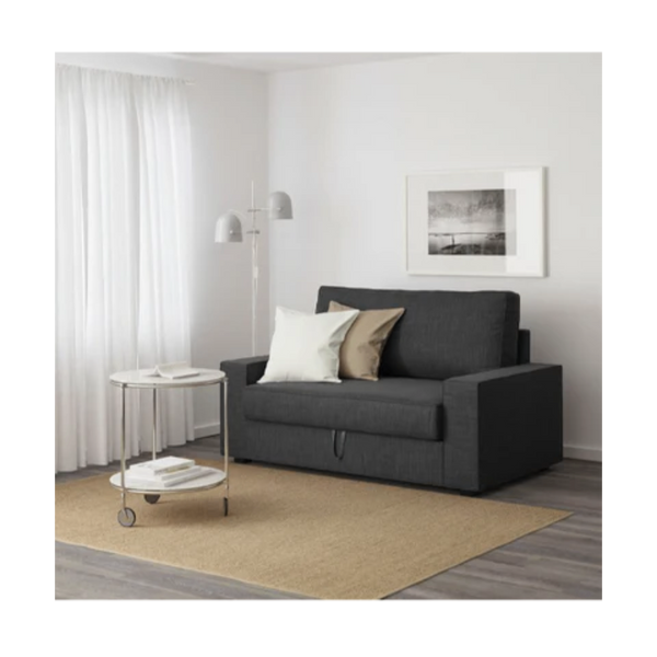 Sofa bed, beech wood, 85 x 160 cm - grey - Km271