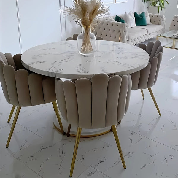 <img src="puppy.jpg" alt="مجموعة مكونة من ترابيزة سفرة و 4 كرسي - بيج ابيض - WS2322,Segal Furniture"/>