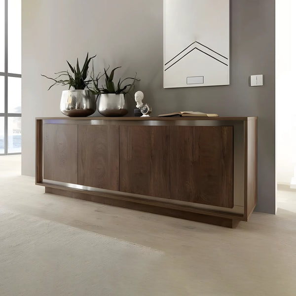 بوفية 4 دلفة 200×90 سم - بني - WS2353