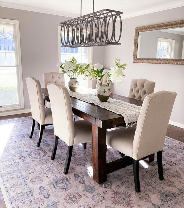 <img src="puppy.jpg" alt="مجموعة مكونة من ترابيزة سفرة و 6 كرسي - بني بيج - WS2360,Segal Furniture"/>