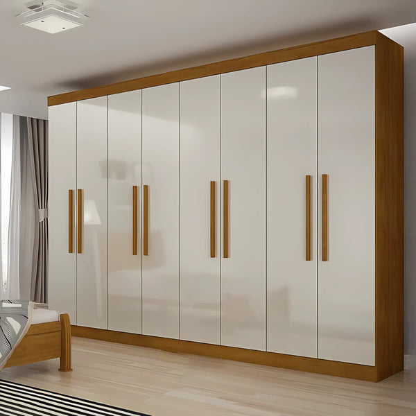 دولاب غرفة نوم رئسية 8 ضلفة 400×240 سم - بيج - WS2369