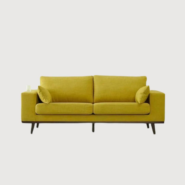 Beech wood sofa 85x200 cm - lemon - Km 234
