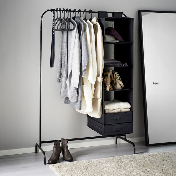استاند ملابس استيل - 100×40 سم - اسود - Cloths Hanger.11