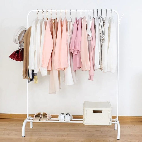 استاند ملابس استيل 100×40 سم - ابيض - Cloths Hanger.12
