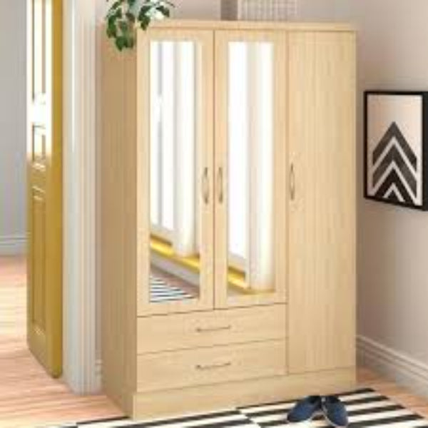 دولاب ملابس 4 ضلفة 220×160 سم - بيج - WS8