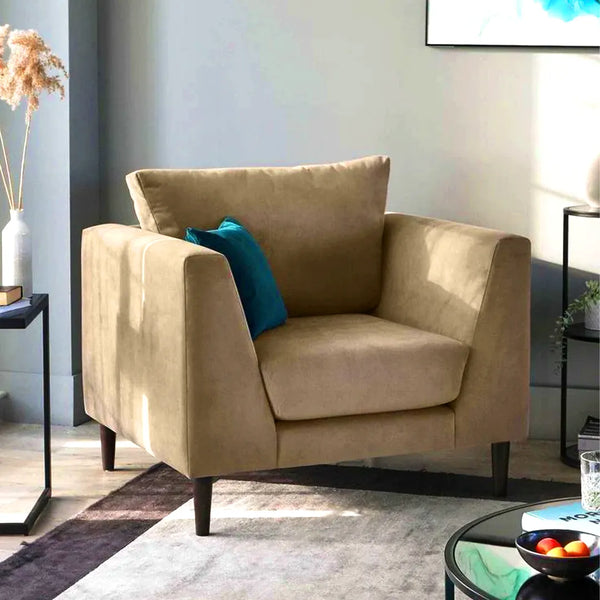 Beech wood armchair 85x90 ​​cm - Beige - km200
