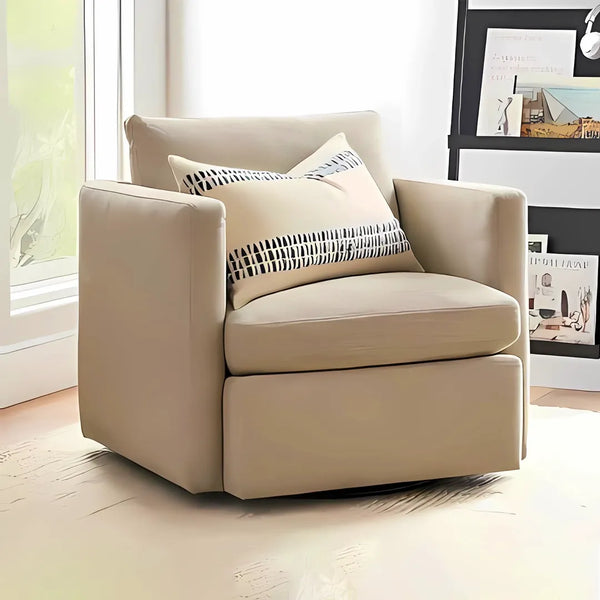 Beech wood armchair 83x80 cm - Beige - km220