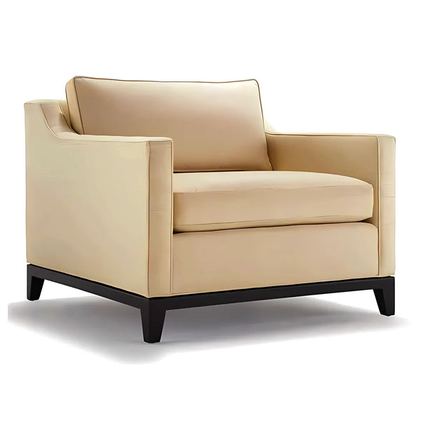 Beech wood armchair 85x110 cm - Beige - km240