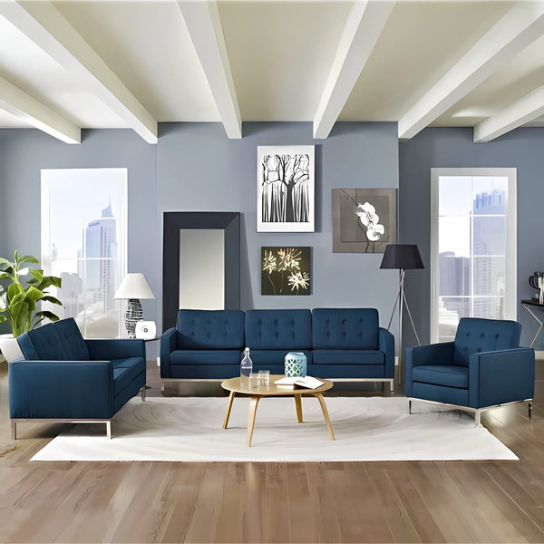Three-piece living room set - petrol - km246