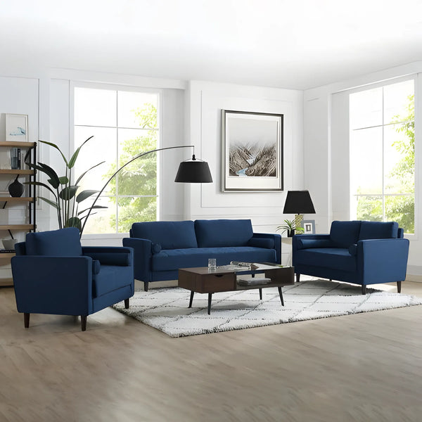 Three-piece living room set - petrol - km248