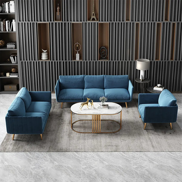 Three-piece living room set - petrol - km275
