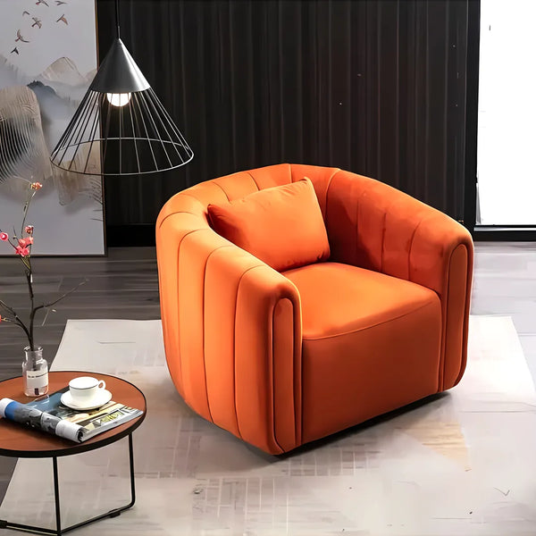 Beech wood armchair 65x70 cm - Orange - km286