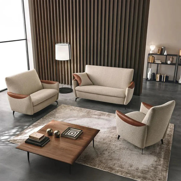 Three-piece living room set - beige brown - km301