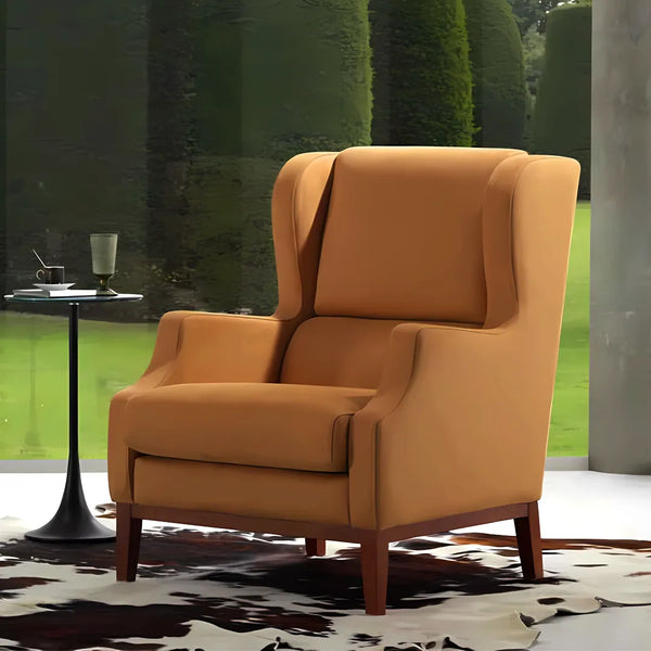 Beech wood armchair 85x90 ​​cm - brown - km339