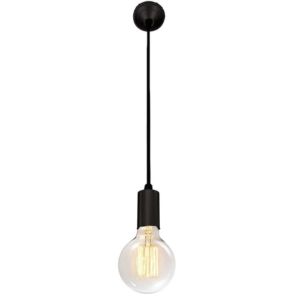 وحدة إضاءة معلقة بسلك 30×10 سم - اسود - ls2229