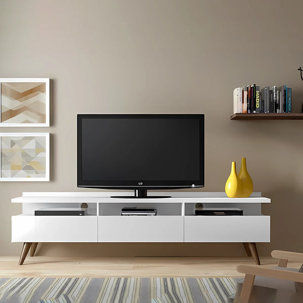 TV unit 160×40 cm - white beige - tv13 