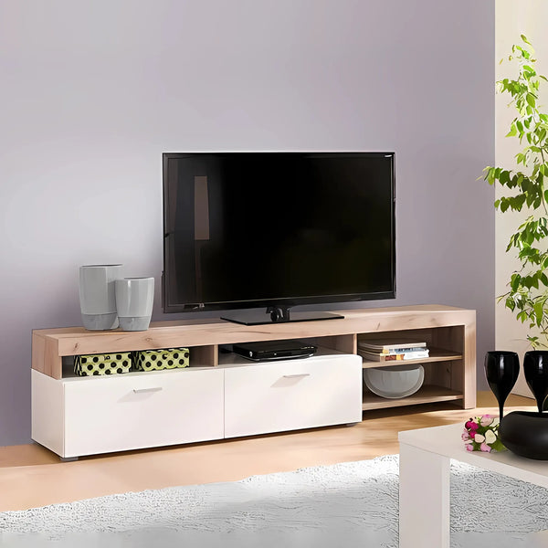 TV unit 150×40 cm - white beige - tv5