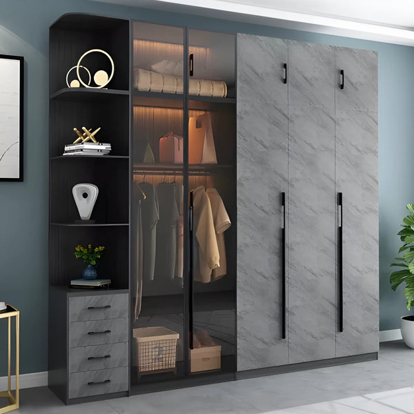 دولاب ملابس 6 ضلفة 240×240 سم - wardrobe25